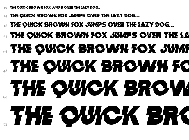 Distortion Dos Analogue font waterfall
